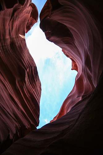 antelope canyon brown rocky terrain cave